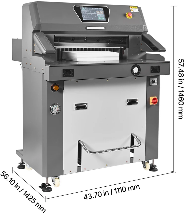 VEVOR Elektrinė hidraulinė popieriaus pjaustyklė, 660 mm pločio
