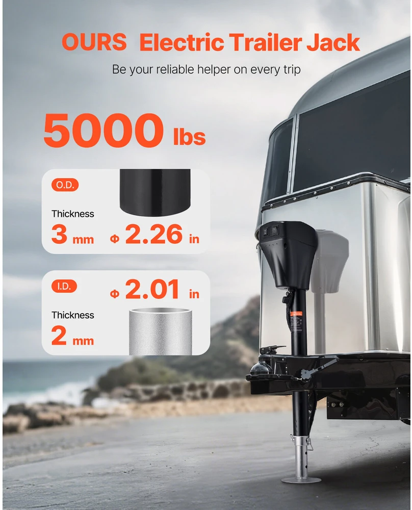 VEVOR Elektrinis priekabų lizdas 2267 kg RV ir stovyklautojui