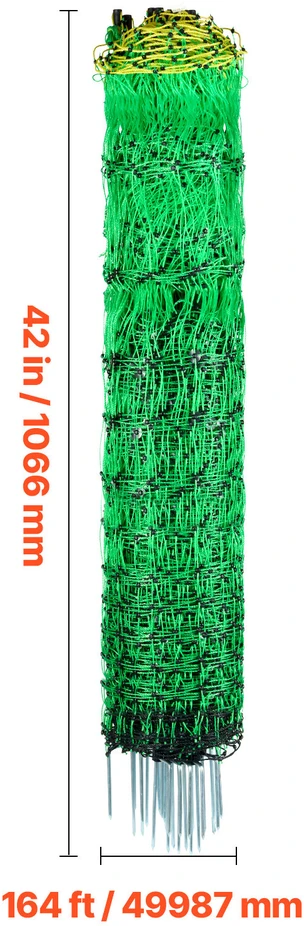 VEVOR Elektrinės tvoros tinklas 106 cm x 50 m
