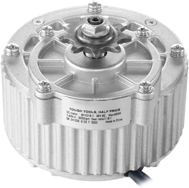 VEVOR 450W elektrinio DC variklio rinkinys su valdikliu