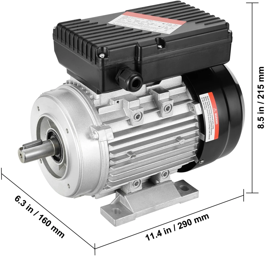 VEVOR 0.55KW elektrinis variklis, 1400 aps./min, 220~240V