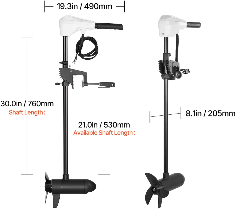 VEVOR 55lb traukos elektrinis valties motoras
