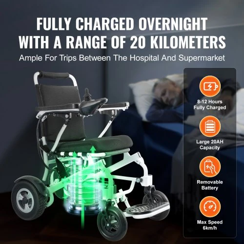 Vevor Sulankstomas elektrinis vežimėlis su motoru