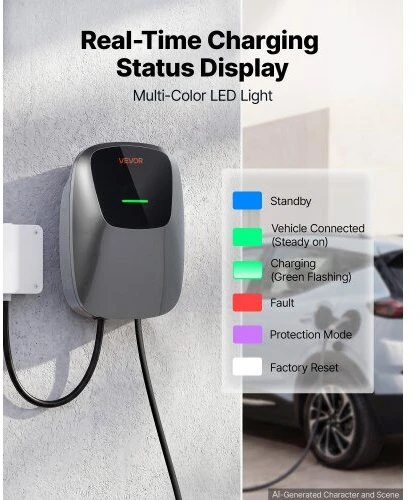 VEVOR Elektromobilio įkrovimo stotelė 11 kW