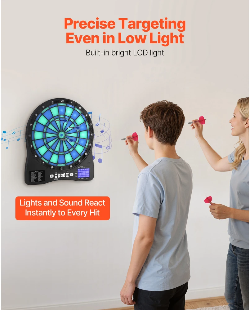 VEVOR Elektroninis smiginis su LED apšvietimu