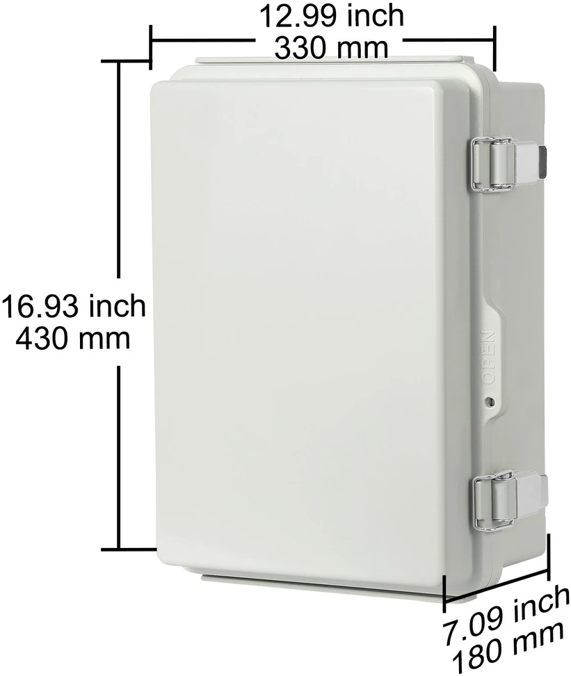 VEVOR Lauko elektro jungiamoji dėžė, IP67, 43 x 33 x 18 cm