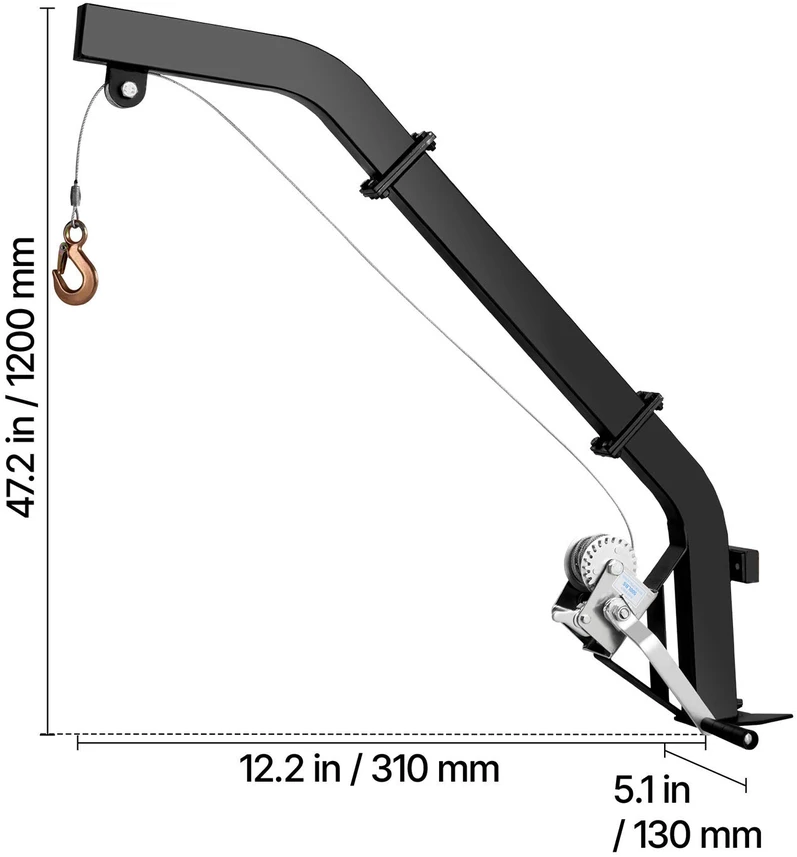 VEVOR Medį montuojamas elnių keltuvas 160 kg talpos