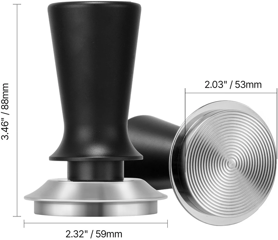 VEVOR 53 mm espresso kavamalės grūstuvas su spyruokle