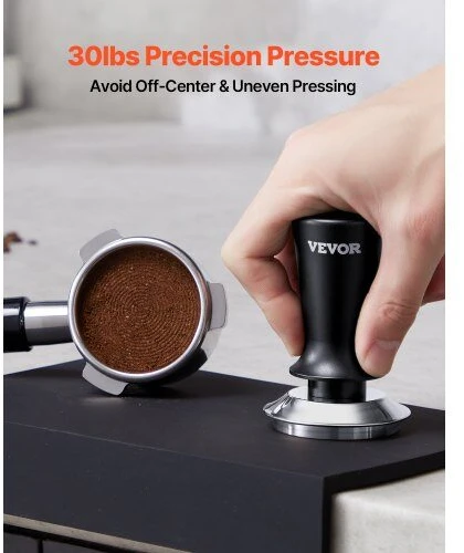 VEVOR 53 mm espresso kavamalės grūstuvas su spyruokle
