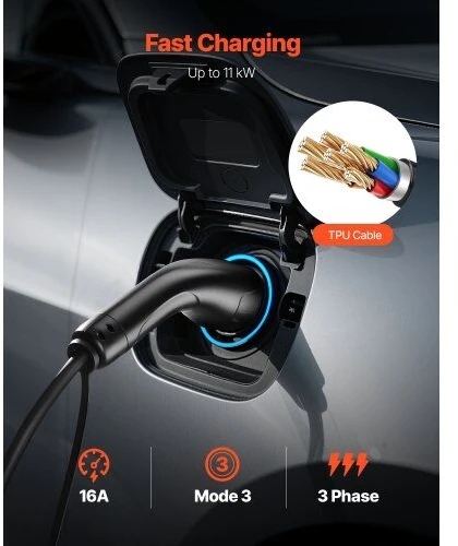 VEVOR Elektromobilio įkrovimo laido prailginimas 7 m