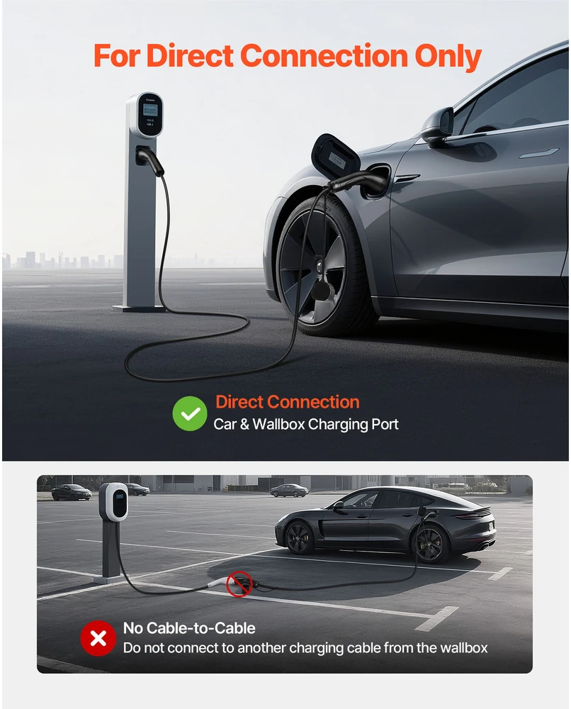 VEVOR Elektromobilio įkrovimo laido prailginimas 7 m