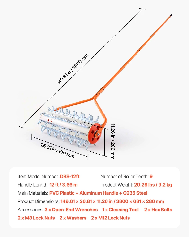 VEVOR Ežerų piktžolių valiklis 3.66 m