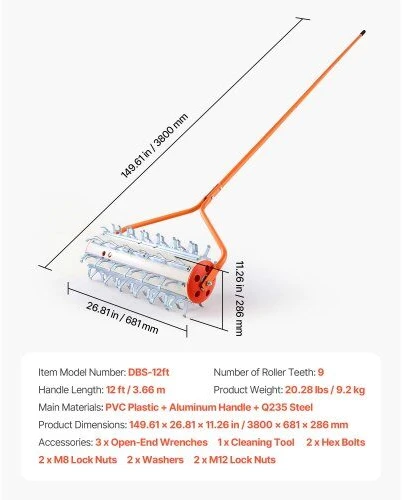 VEVOR Ežerų piktžolių valiklis 3.66 m