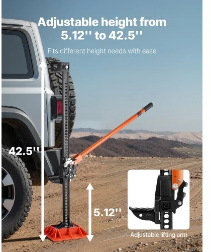 VEVOR 122 cm ūkinis keltuvas su pagrindu 3.18 t