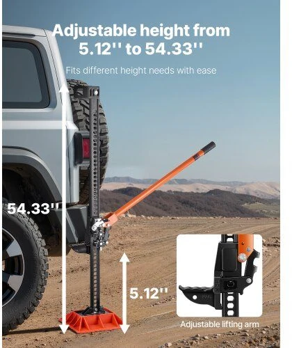 VEVOR 153 cm ūkinis domkratas su 3,18 t pakėlimu