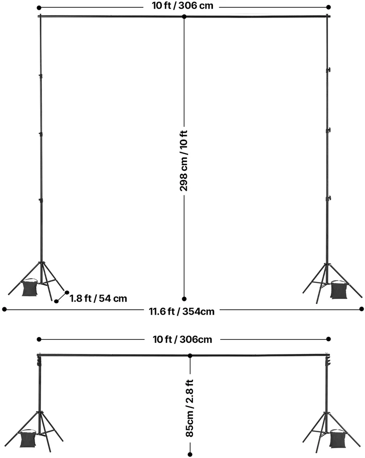 VEVOR Fonas stovėjimo rinkinys 3 x 3 m vakarėliams