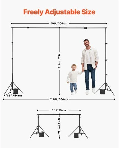 VEVOR Fono stovo komplektas 213x300 cm