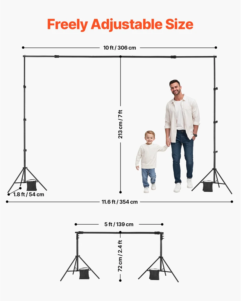 VEVOR Fono stovo komplektas 213x300 cm