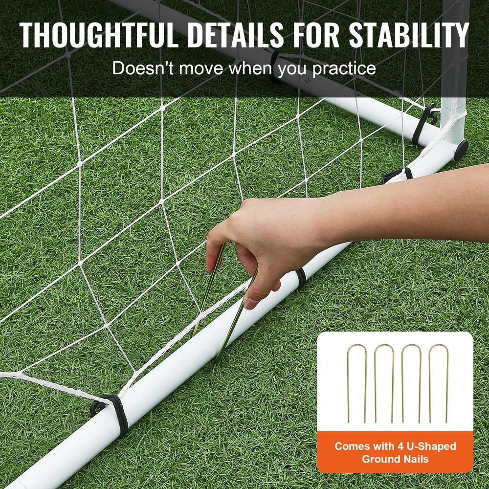 VEVOR Futbolo atšokimo siena 244 x 183 cm