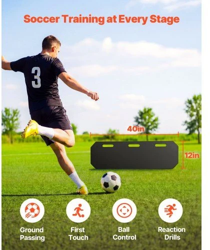 VEVOR Futbolo atmušimo lenta, 1000 x 300 mm