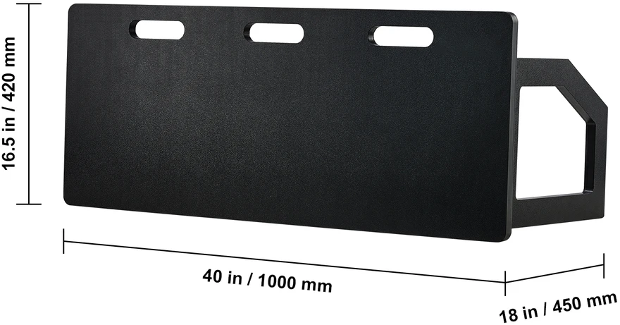 VEVOR Futbolo atmušimo sienelė 100x40 cm su dviem kampais