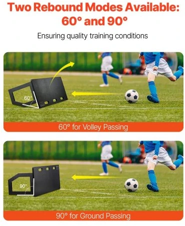 Vevor Futbolo atmušimo sienelė 100x40 cm su dviem kampais