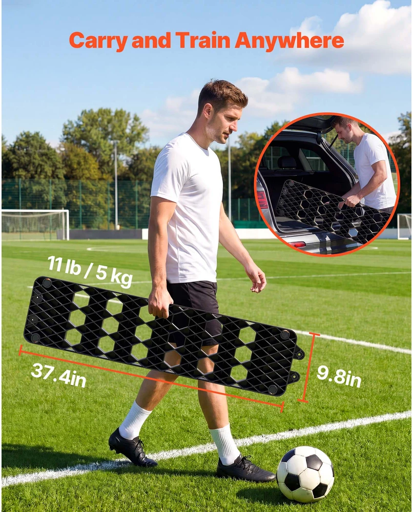 VEVOR Futbolo atšokimo lenta, 950 x 250 mm