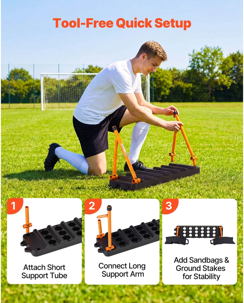 VEVOR Futbolo atšokimo lenta, 950 x 250 mm