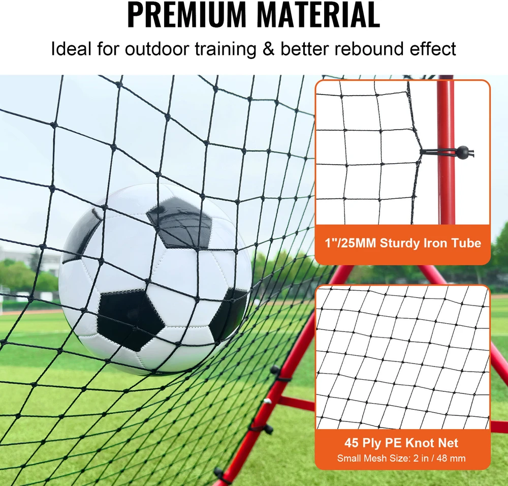 VEVOR Futbolo atmušimo tinklas 100x100 cm