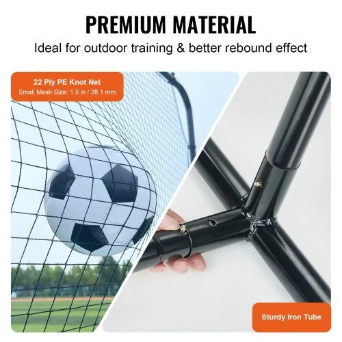 VEVOR Futbolo atšokimo tinklas 12x6 FT
