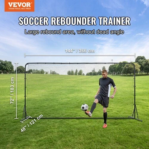 VEVOR Futbolo atšokimo tinklas 12x6 FT