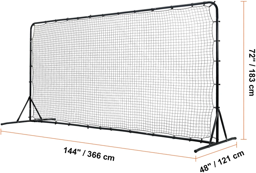 VEVOR Futbolo atšokimo tinklas 12x6 FT