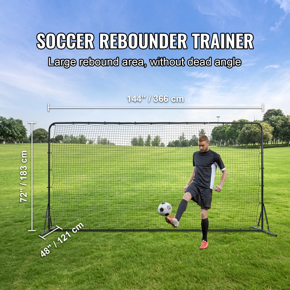 VEVOR Futbolo atšokimo tinklas 12x6 FT