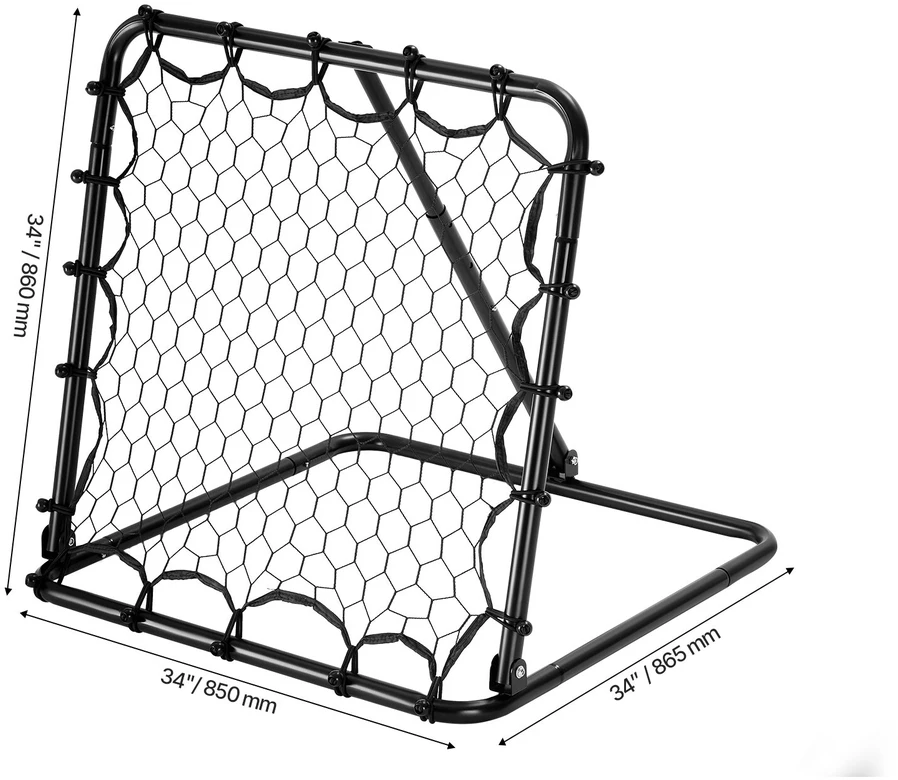 VEVOR 86x86 cm futbolo atmušimo tinklas