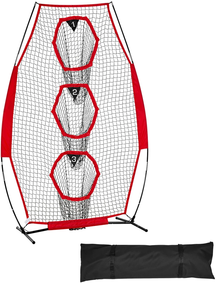 VEVOR 203x102 cm futbolo metimo tinklas su taikiniais
