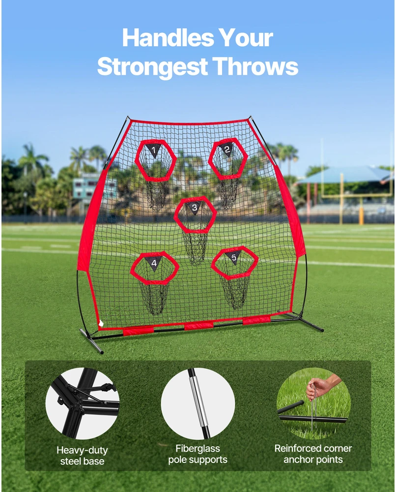 VEVOR Futbolo treniruočių tinklas 2133.6 x 2133.6mm