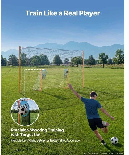 Futbolo vartai VEVOR DKS-2110, 2,72 x 1,51 m