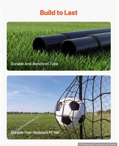 Futbolo vartai VEVOR DKS-86530, 3 x 2 m