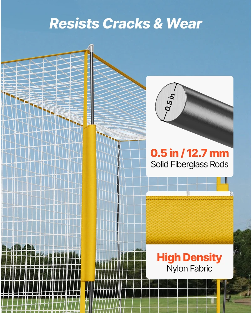 VEVOR 12x6 pėdų nešiojamas futbolo vartas vaikams