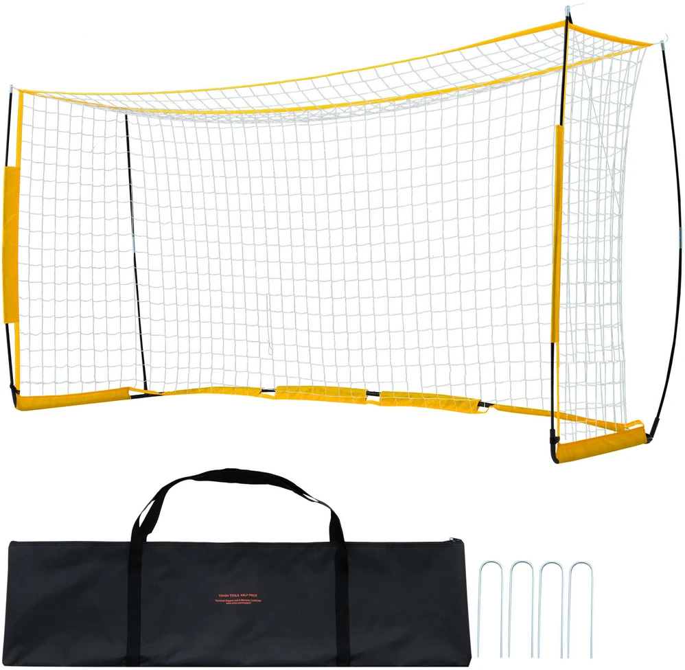 VEVOR 12x6 pėdų nešiojamas futbolo vartas vaikams
