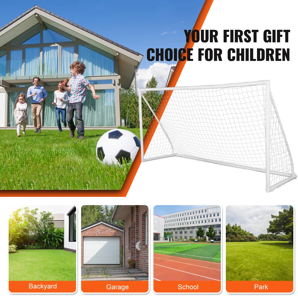 VEVOR Nešiojami futbolo vartai 3.7x1.8 m