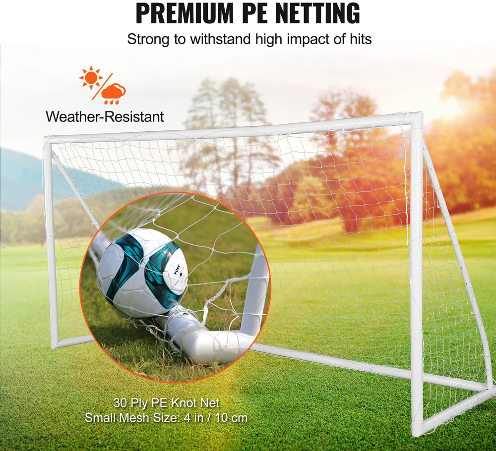 VEVOR Nešiojami futbolo vartai 3.7x1.8 m
