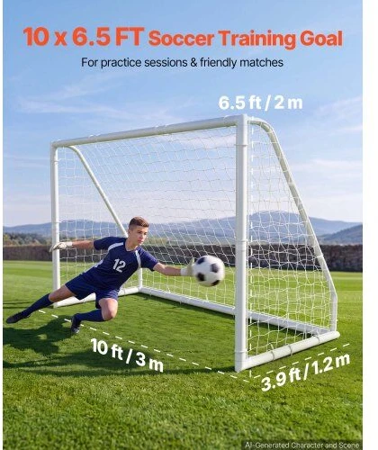 Futbolo vartai VEVOR XY-S300C, 3 x 2 m