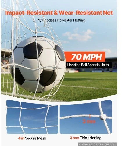 Futbolo vartai VEVOR DKS-86536R, 3,6 x 1,8 m