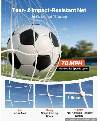 VEVOR Futbolo vartai 4,84 x 2,12 m