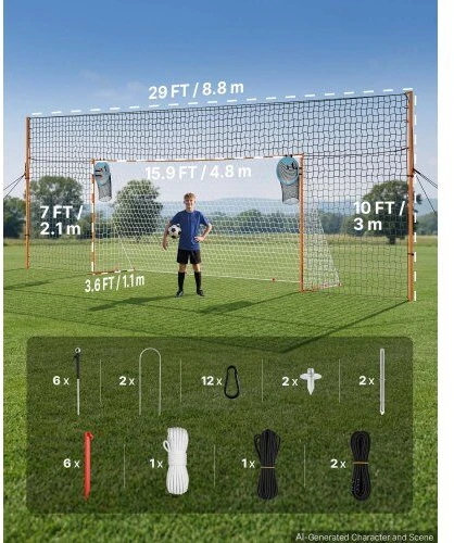 VEVOR Futbolo vartai 4,84 x 2,12 m