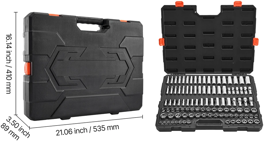 VEVOR 104 dalių galvučių rinkinys, 9.5 mm