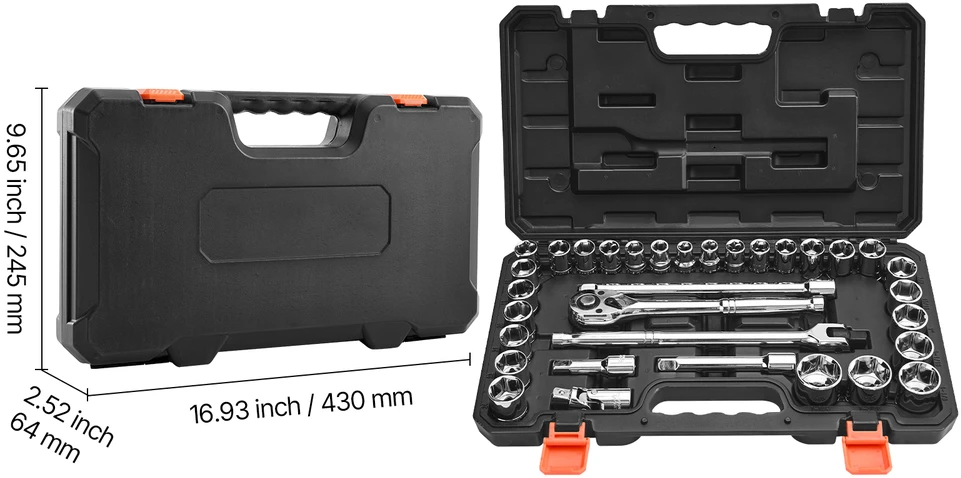 VEVOR Galvučių rinkinys 33 vnt. 12,7 mm