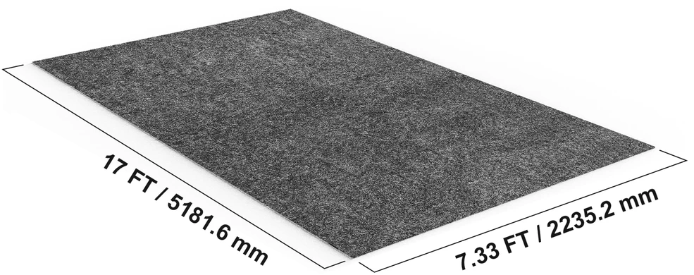 VEVOR Garažo grindų kilimėlis, 2.25 x 5.2 m, atsparus vandeniui