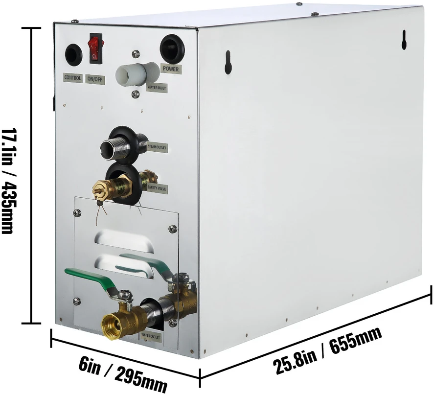 VEVOR 9 kW garo generatorius spa ir saunai